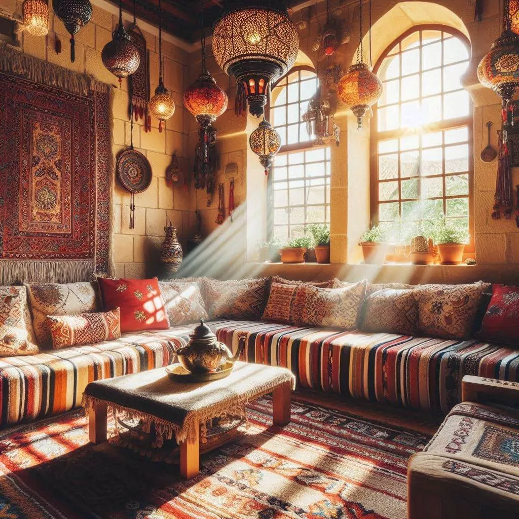 Jordanian Turkish living room decor (2)	